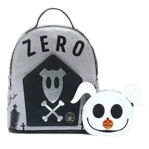 Bioworld Disney Nightmare Before Christmas Zero Tombstone Backpack & Coin Pouch